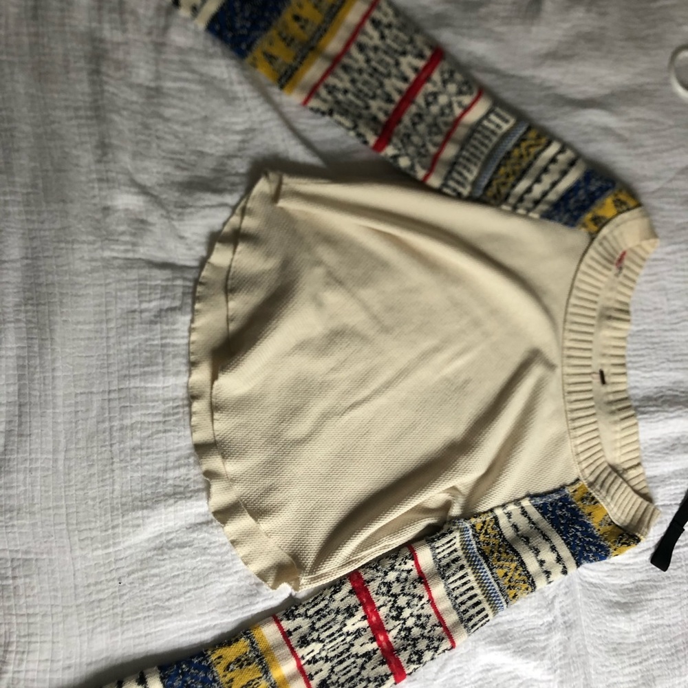 cream free people sweater